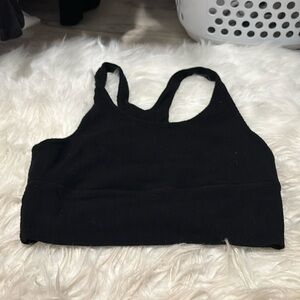 Joah brown ribbed soft racerback bra tank top m/l